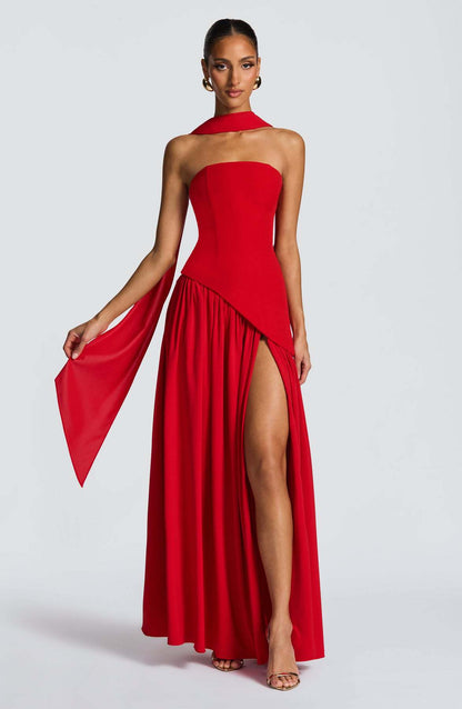 Hampton Royal™ | Lace-Up Back Evening Dress