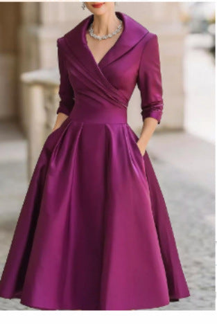 Clara Wynn™ | Lustrous Satin Midi