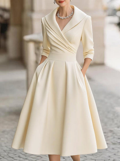 Clara Wynn™ | Lustrous Satin Midi