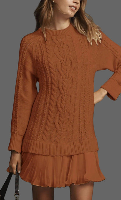 Covent Chic™ | Wool Blend Mini Sweater Dress