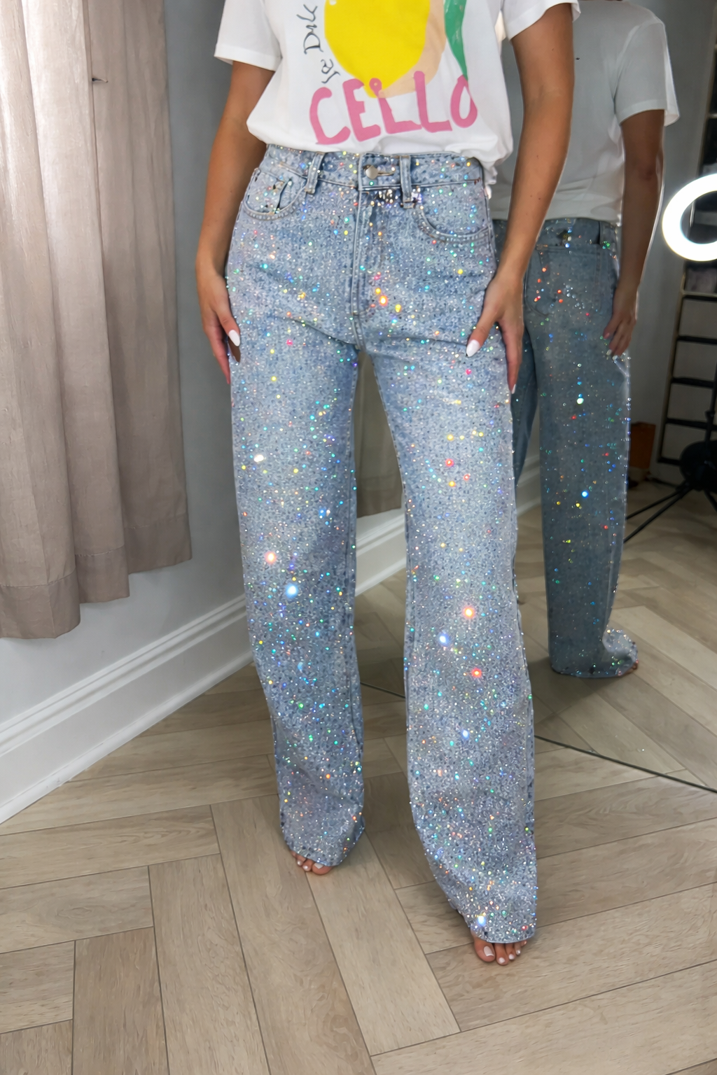Celine Harwood™ | The Rainbow Gleam Jeans