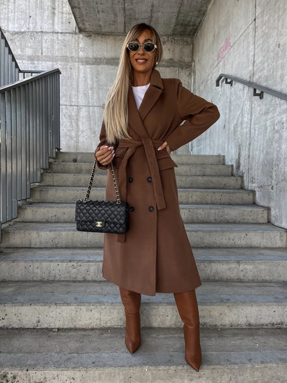 Addison | Women’s Classic Long Sleeve Trench Coat