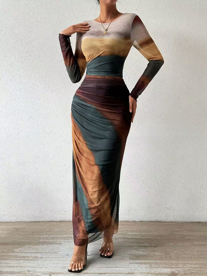 Sutton Bloom™ | Timeless Print Maxi Dress