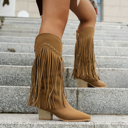 Riviera Rider™ | Suede Fringe Boots