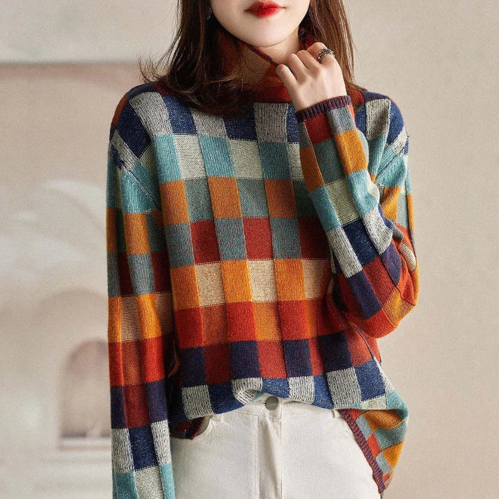 Elise Leroy™ | Cosy Checked Jumper