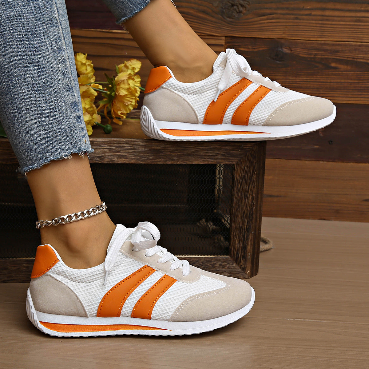 Camden Stride™ | Stripe Mesh Sneakers