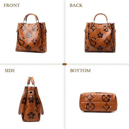 Duchess Carryall™ | Maternity-Friendly Topstitched Retro Tote