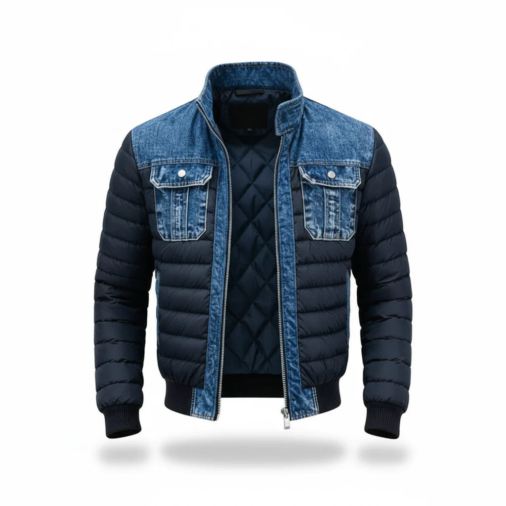 Jori™ | Elegant Quilted Denim Jacket