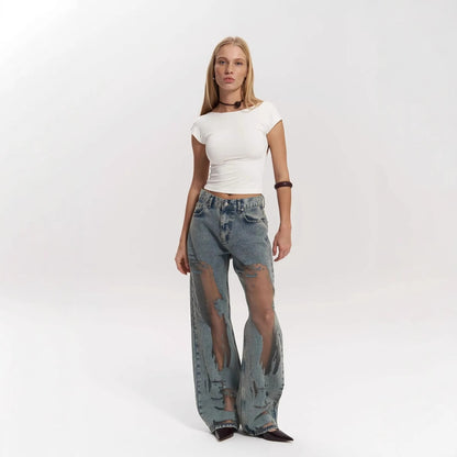 Northern Quarter™ | Washed Hollow Denim