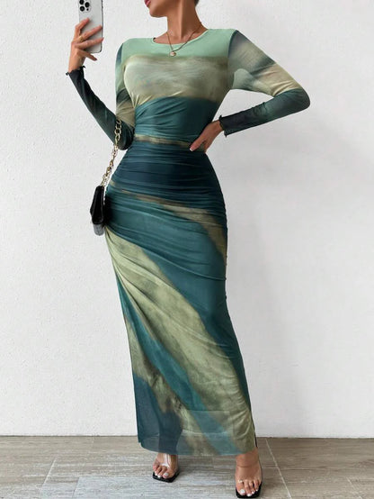 Sutton Bloom™ | Timeless Print Maxi Dress
