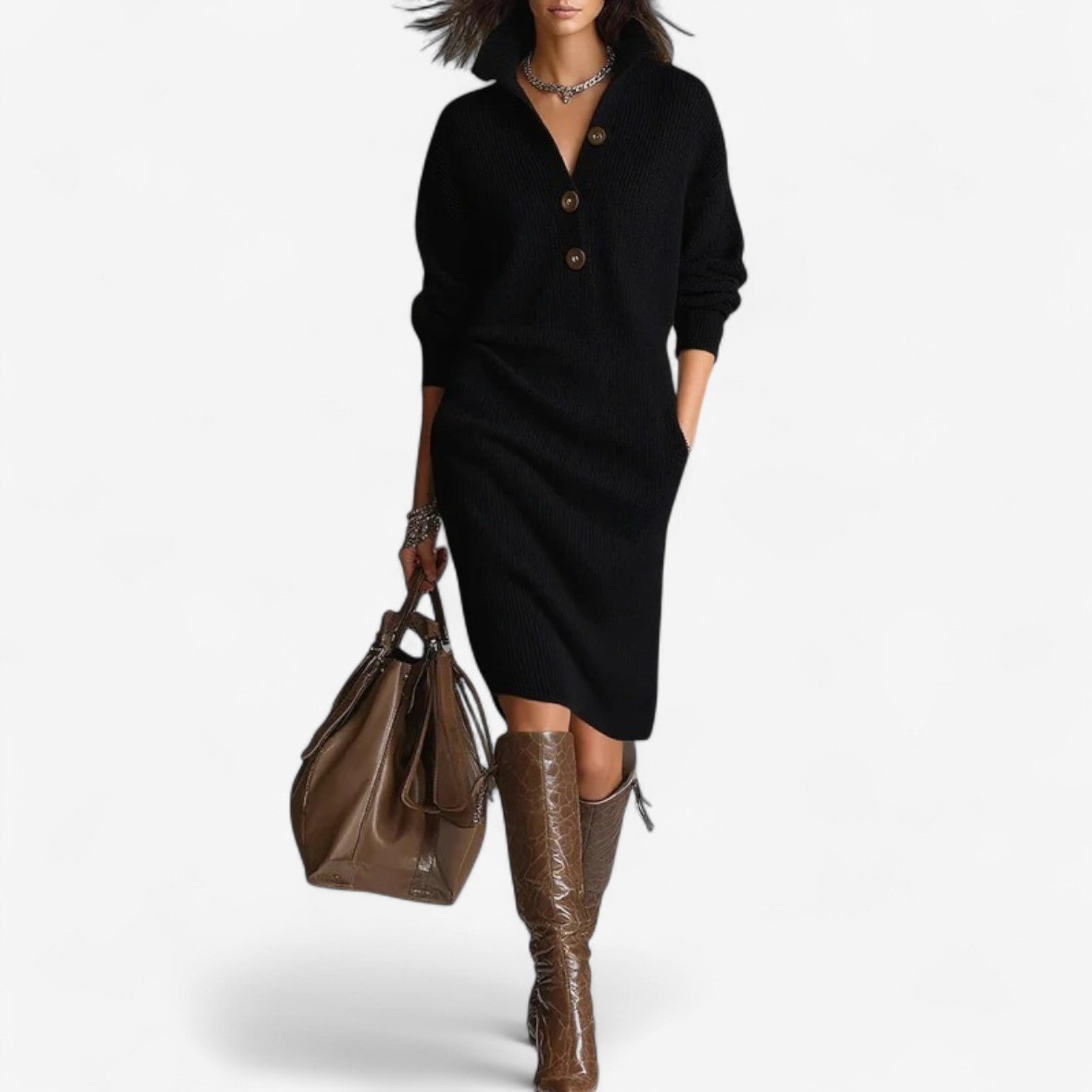 Amelia Shore™ | The Draped Comfort Dress
