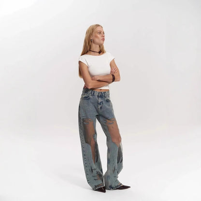 Northern Quarter™ | Washed Hollow Denim