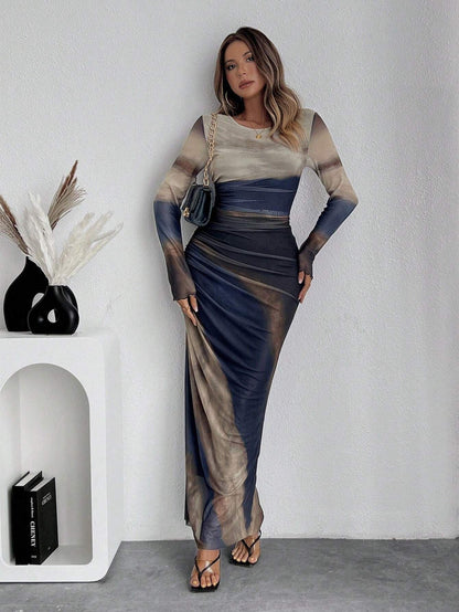 Sutton Bloom™ | Timeless Print Maxi Dress