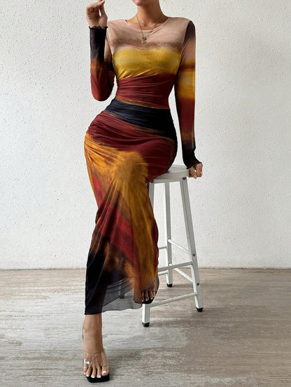 Sutton Bloom™ | Timeless Print Maxi Dress