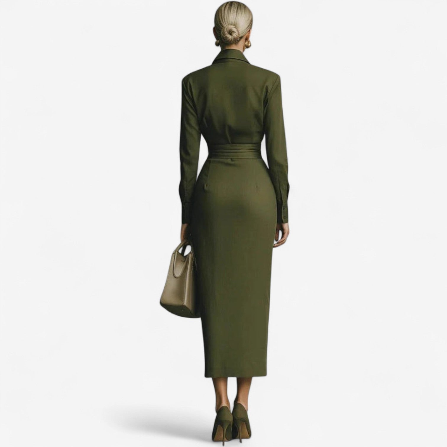 Eleanor Hayes™ | The Satin Poise Wrap Dress