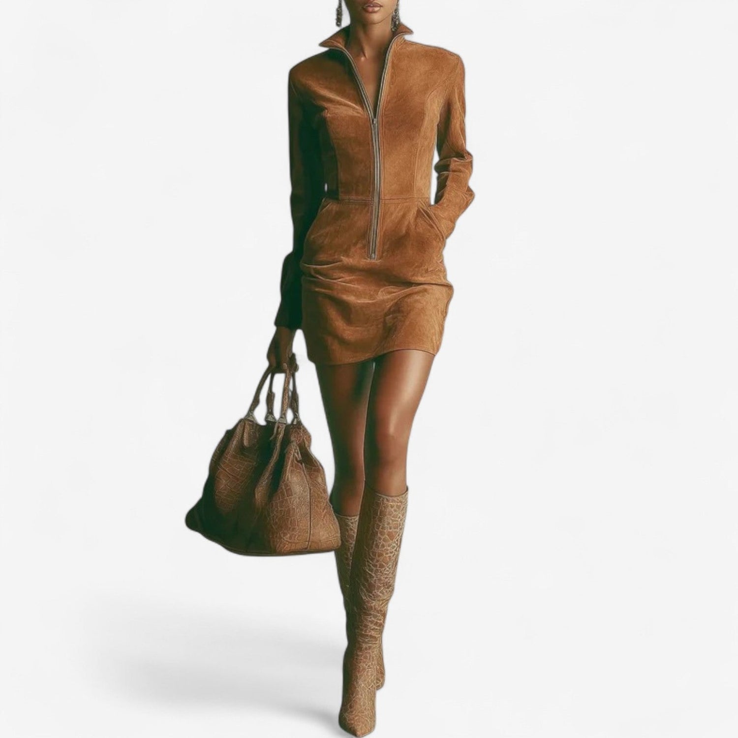 Clara Penrose™ | The Luxe Suedetouch Dress