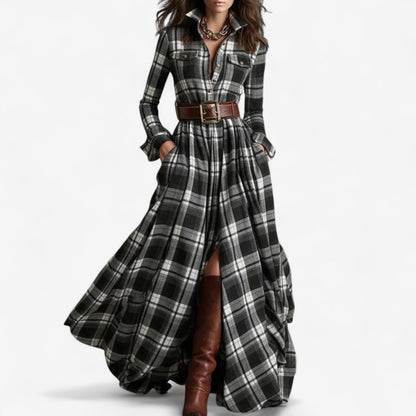 ChelseaGrove™ | Relaxed Fit Plaid Dress