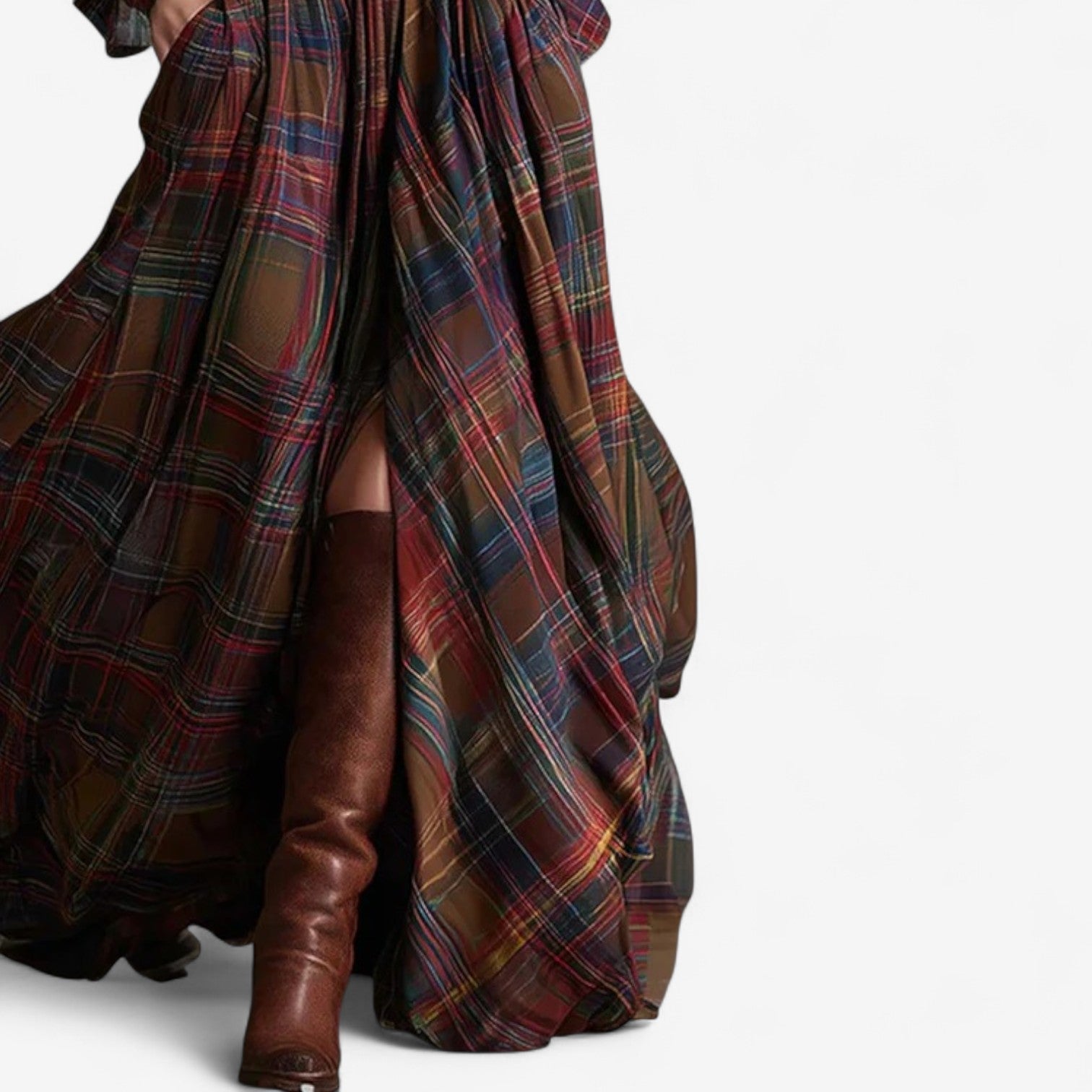 ChelseaGrove™ | Relaxed Fit Plaid Dress