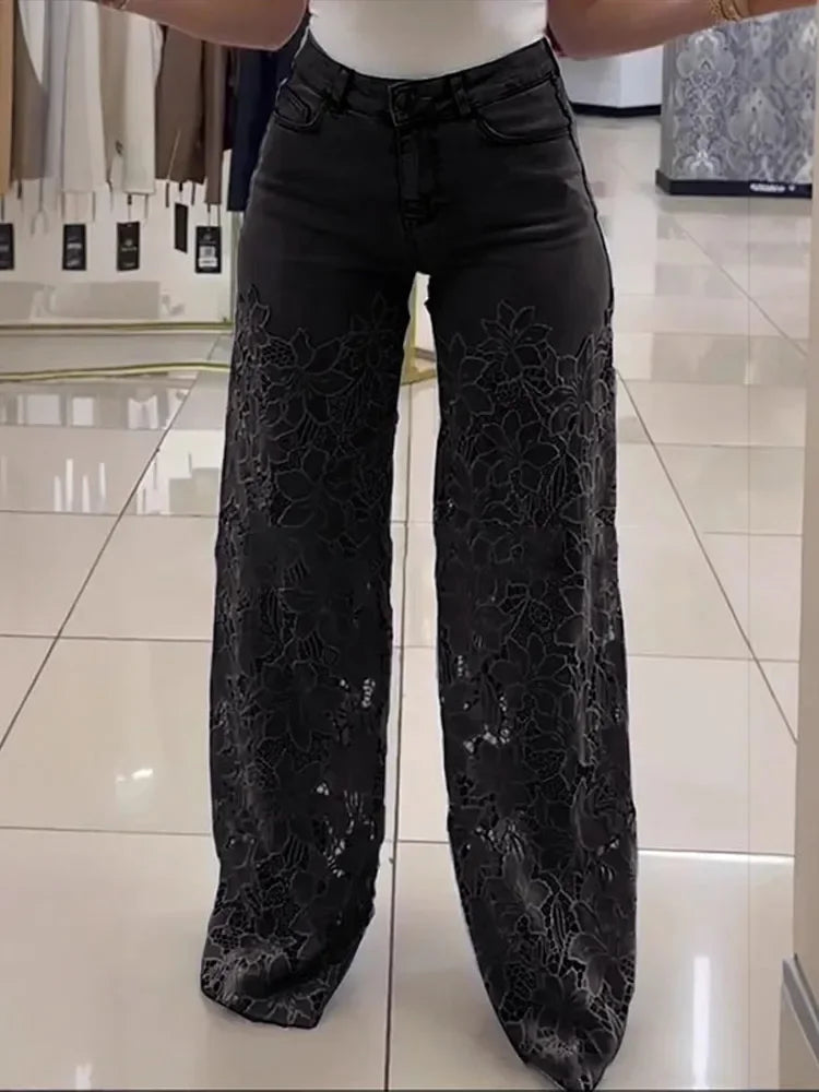 Camden Lace™ | Hollow-Out Wide Legs