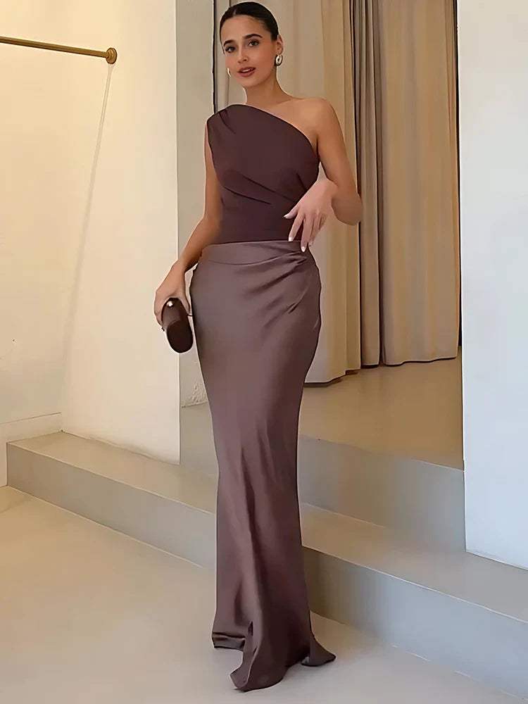 Amara Frost™ | Timeless Drape Dress