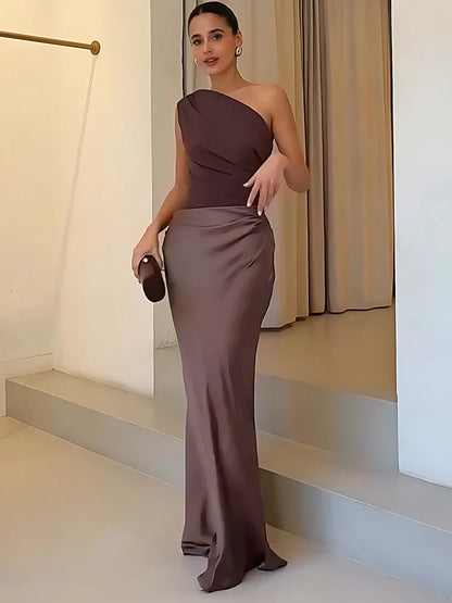 Amara Frost™ | Timeless Drape Dress