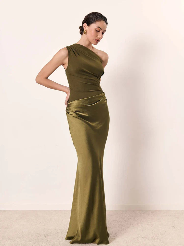 Amara Frost™ | Timeless Drape Dress