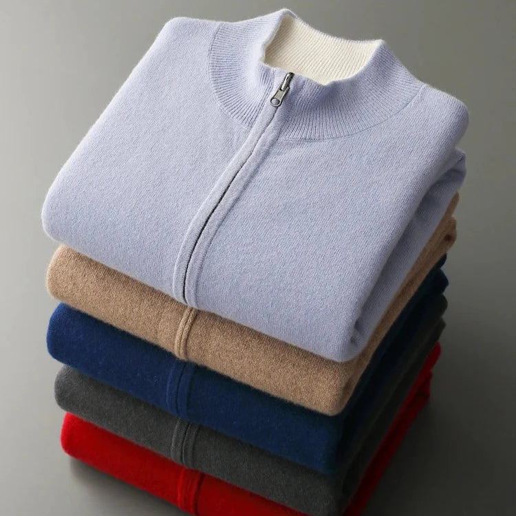 Norwood Line™ | Two-Tone Wool Cardigan