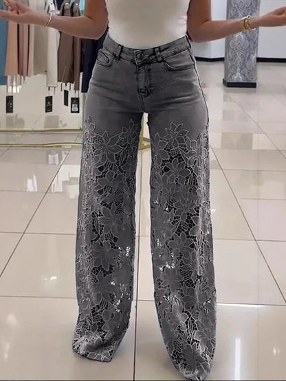 Camden Lace™ | Hollow-Out Wide Legs