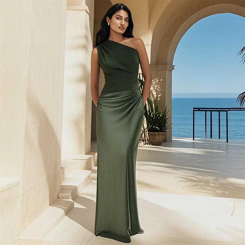 Amara Frost™ | Timeless Drape Dress