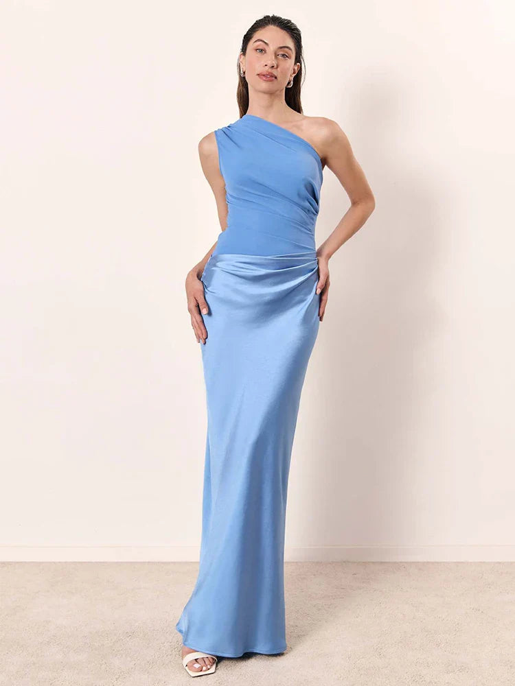 Amara Frost™ | Timeless Drape Dress