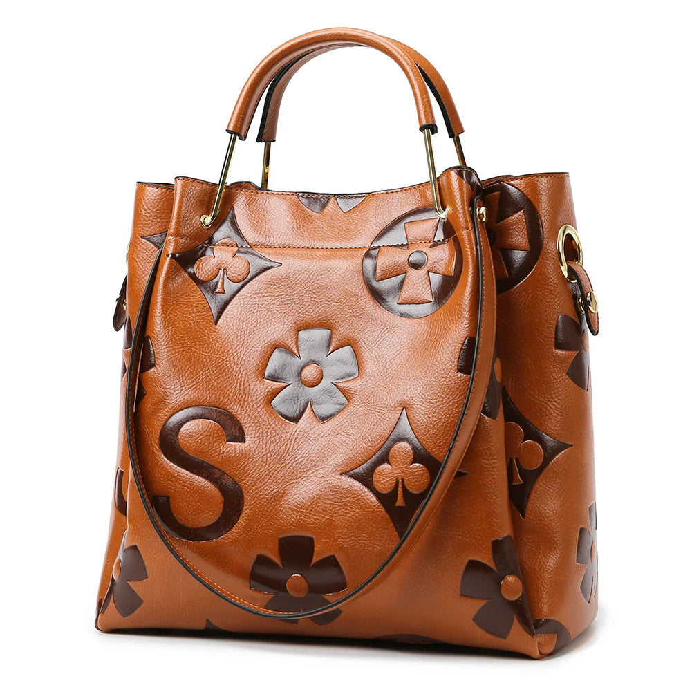 Duchess Carryall™ | Maternity-Friendly Topstitched Retro Tote