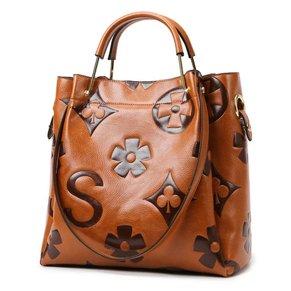 Duchess Carryall™ | Maternity-Friendly Topstitched Retro Tote