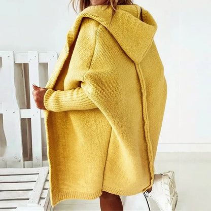 Bayswater Ease™ | Oversized Hooded Knit Cardigan