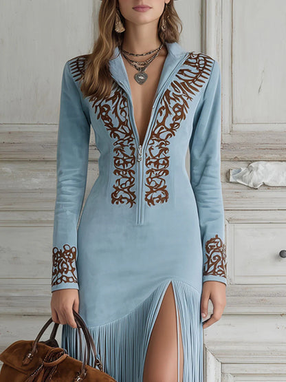 Daphne Wren™ | The Tailored Tassel Silhouette &amp; Belt