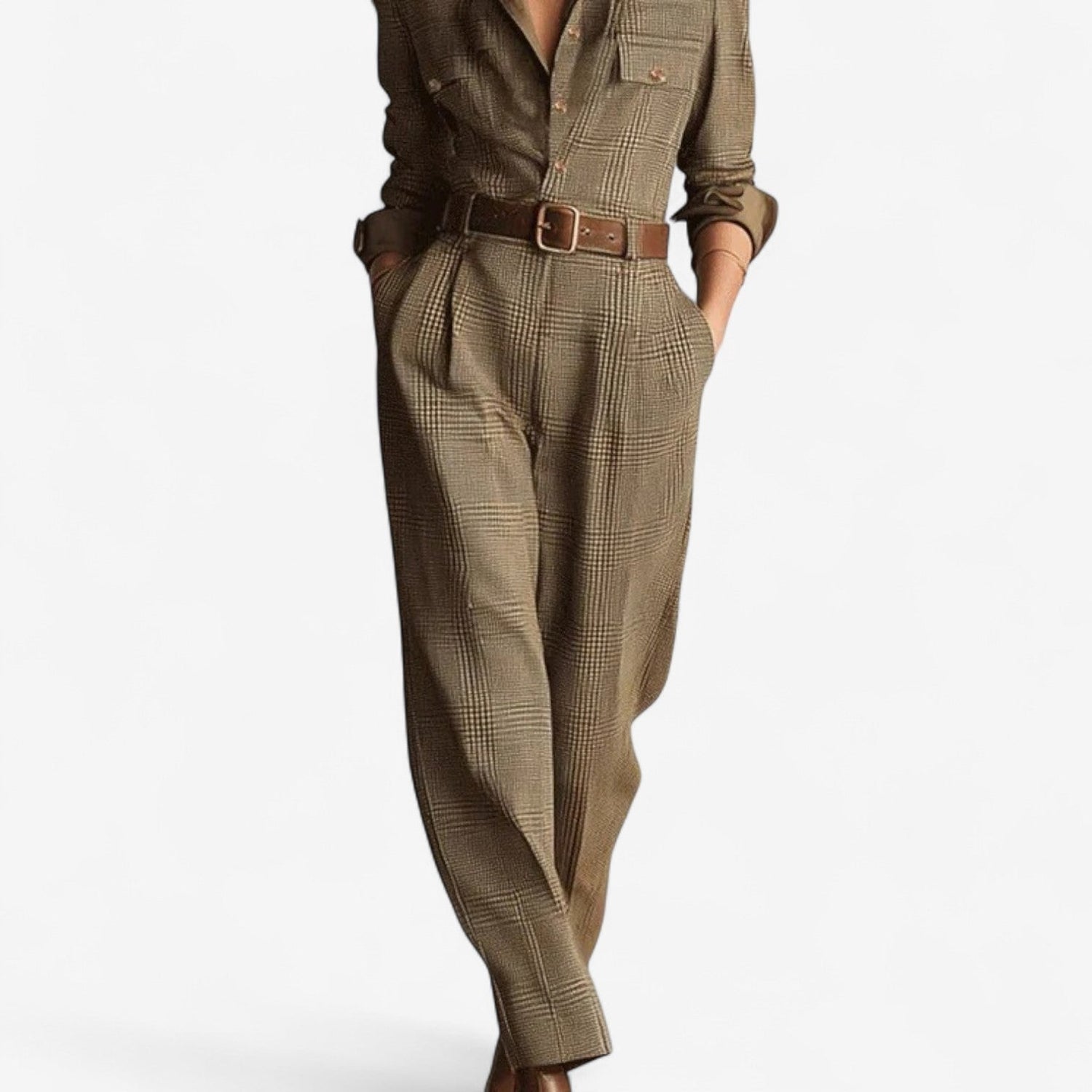 Richmond Edge™ | Tailored Tweed Jumpsuit