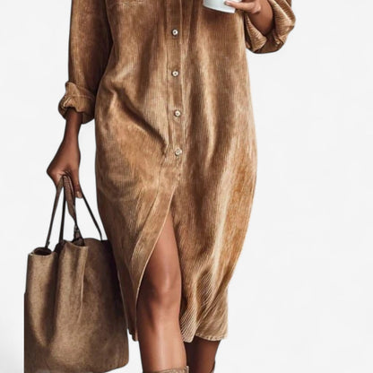 Hampstead Line™ | Corduroy Pocket Shirt Dress
