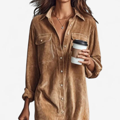 Hampstead Line™ | Corduroy Pocket Shirt Dress