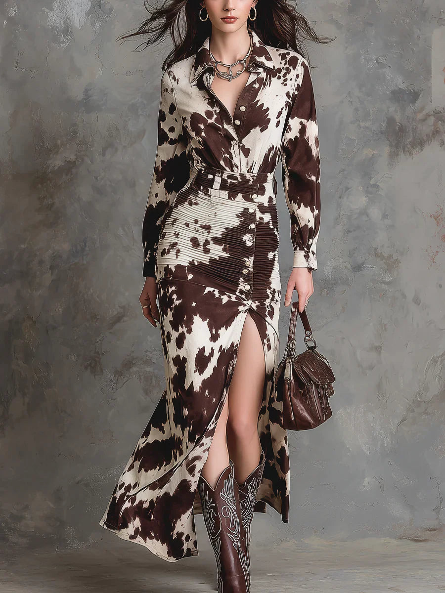 Clara Vale™ | Rustic Muse Shirt Dress
