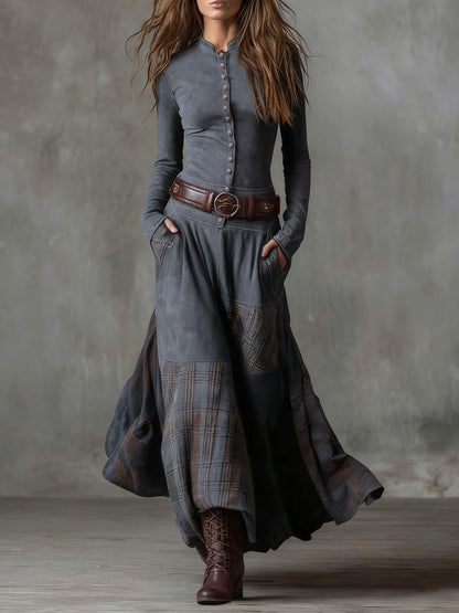 Amara Leigh™ | The Hawthorn Patchwork Dress &amp; Belt