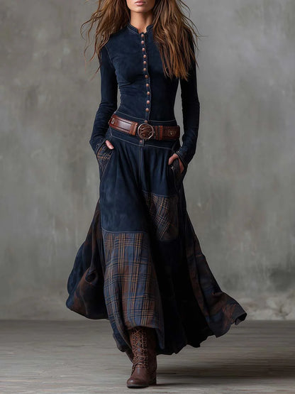 Amara Leigh™ | The Hawthorn Patchwork Dress &amp; Belt