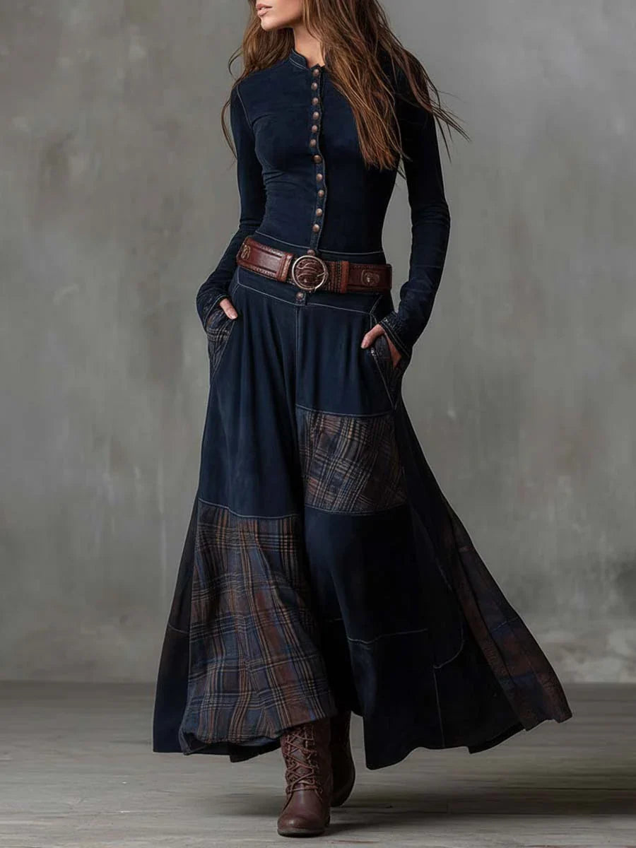 Amara Leigh™ | The Hawthorn Patchwork Dress &amp; Belt