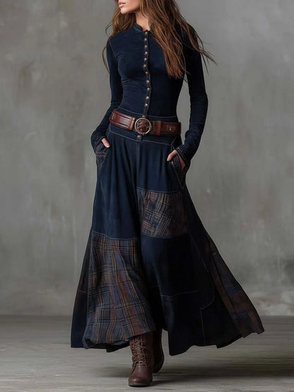 Amara Leigh™ | The Hawthorn Patchwork Dress &amp; Belt