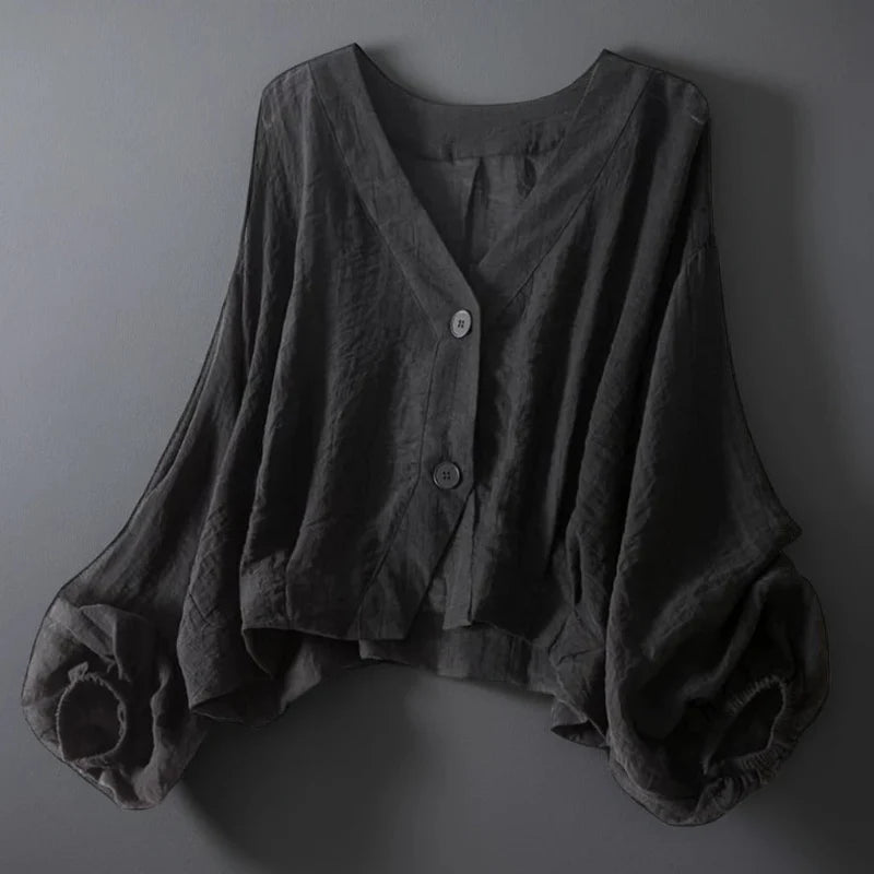 Regent’s Ease™ | Loose-Fit Linen Blouse