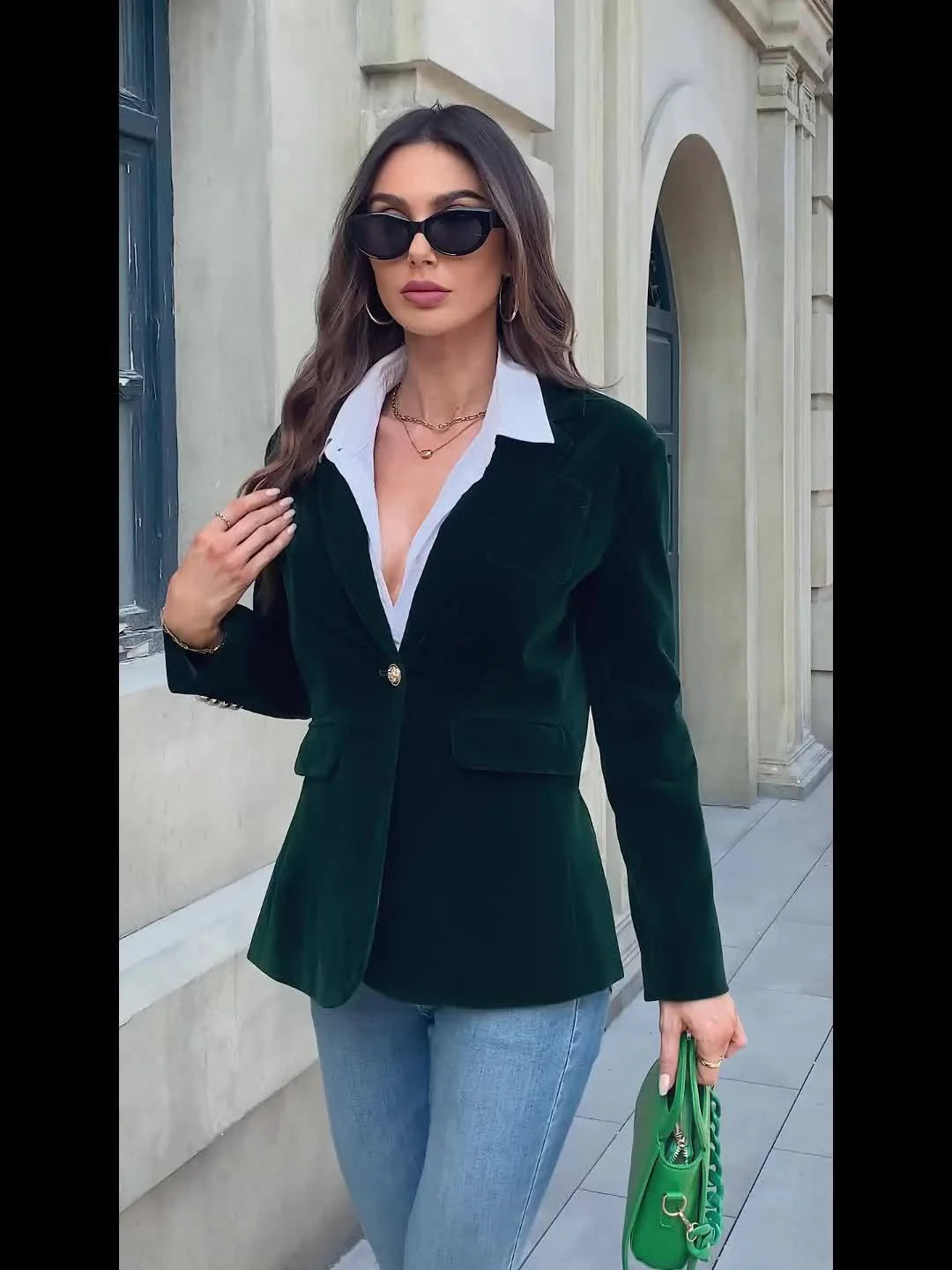 Selena | Women’s Classic Button-Up Casual Blazer