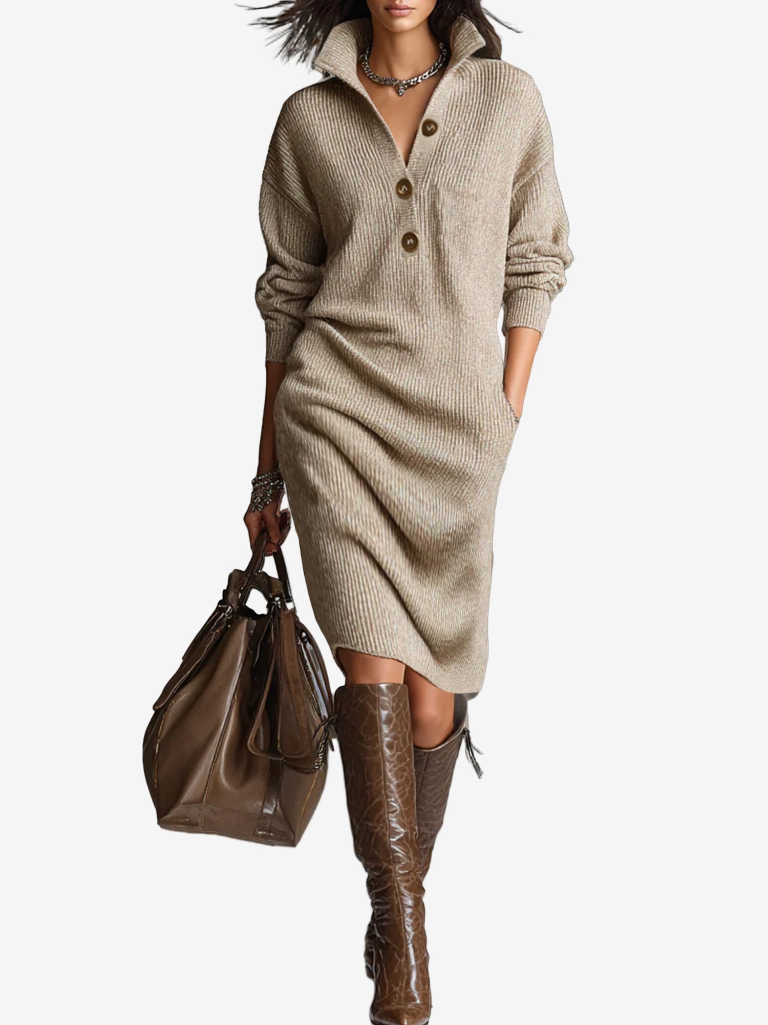 Clara Duvall™ | Cosy Elegance Dress