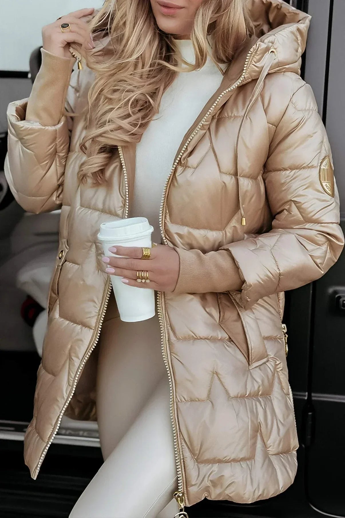 Valeria Luxe™ | Lined Winter Hood Coat