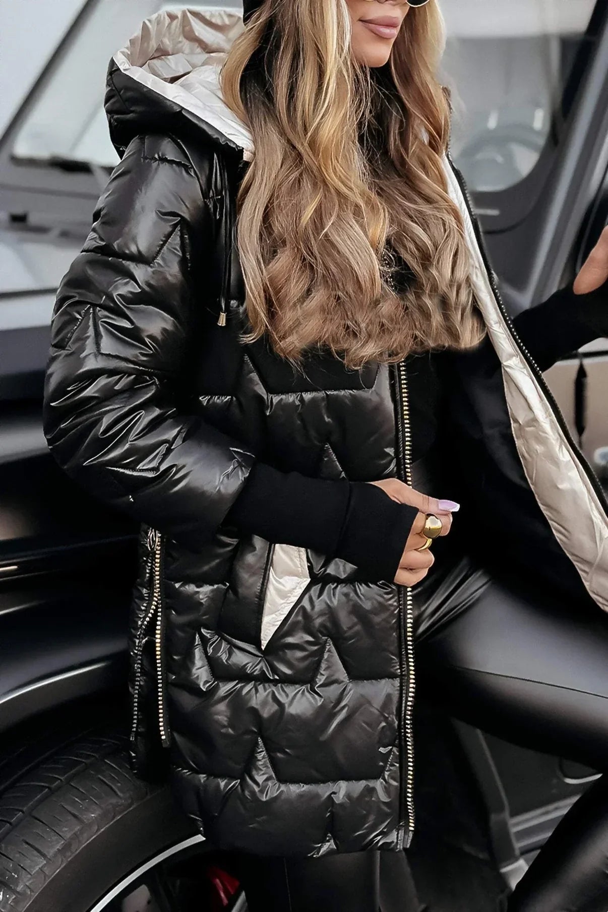 Valeria Luxe™ | Lined Winter Hood Coat