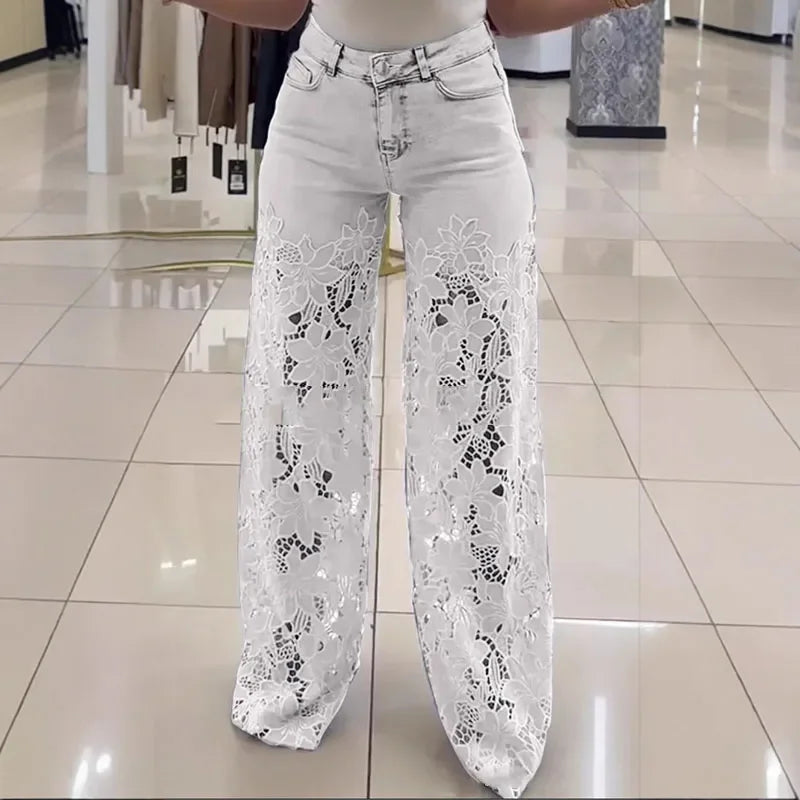 Camden Lace™ | Hollow-Out Wide Legs